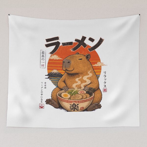 Item preview, Capybara Ramen Lover designed and sold by Alpacatata.