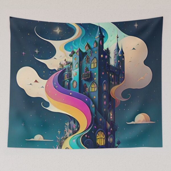 Item preview, Colorful Landscape painting  designed and sold by Chantel Fourie.
