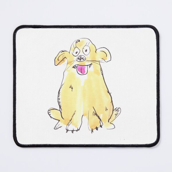 Item preview, A cute and happy little yellow dog designed and sold by Inky Fingers Illustrations.