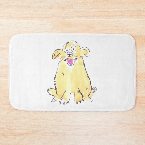 Item preview, A cute and happy little yellow dog designed and sold by Inky Fingers Illustrations.