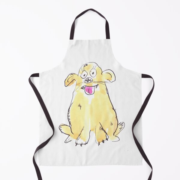 Item preview, A cute and happy little yellow dog designed and sold by Inky Fingers Illustrations.