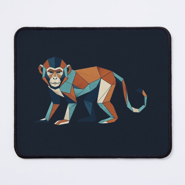Item preview, Walking Primate Mosaic Style – Decorative Picture for Travelers and Adventurers designed and sold by bsbd-action.