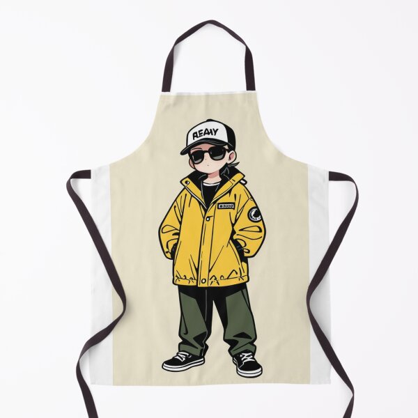 Item preview, Fashion - Man in Beige Windbreaker Sunglasses Streetwear Anime designed and sold by AnimeShin.