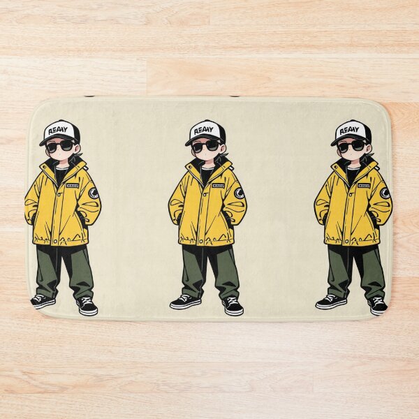 Item preview, Fashion - Man in Beige Windbreaker Sunglasses Streetwear Anime designed and sold by AnimeShin.