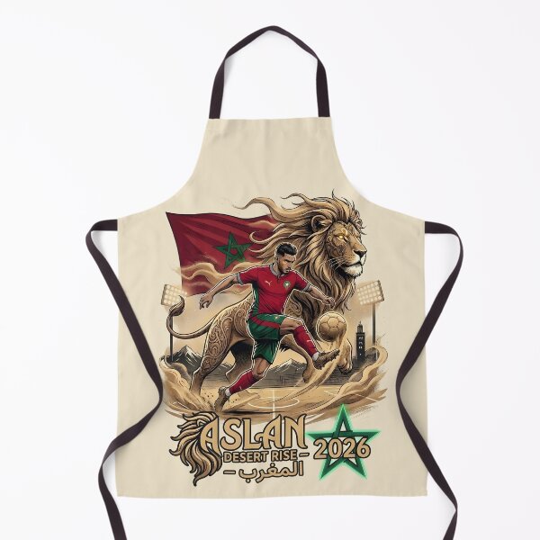Item preview, Aslan Desert Rise Morocco World Cup 2026 designed and sold by VoidAnimeStudio.