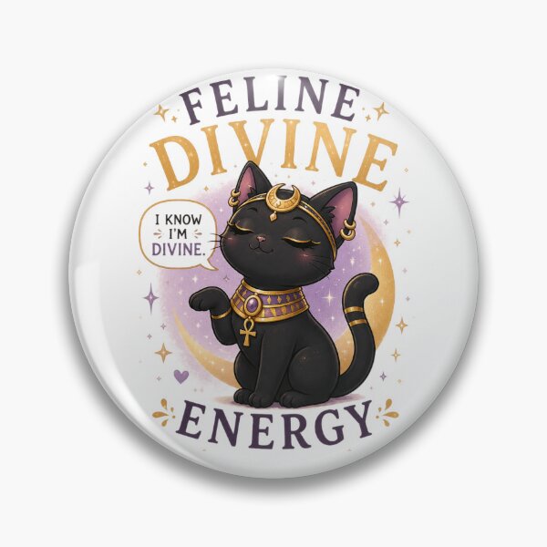 Item preview, Feline Divine Energy – Cute Bastet Cat Godd-ess Design designed and sold by MotylekAnia.