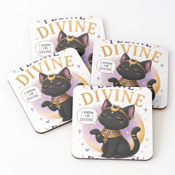 Item preview, Feline Divine Energy – Cute Bastet Cat Godd-ess Design designed and sold by MotylekAnia.
