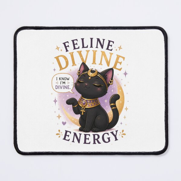 Item preview, Feline Divine Energy – Cute Bastet Cat Godd-ess Design designed and sold by MotylekAnia.