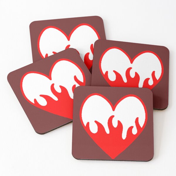 Item preview, Heart on Fire Fire Love Passion Red designed and sold by AstronautMerch.
