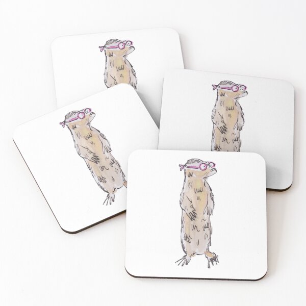 Item preview, An otter wearing goggles designed and sold by Inky Fingers Illustrations.