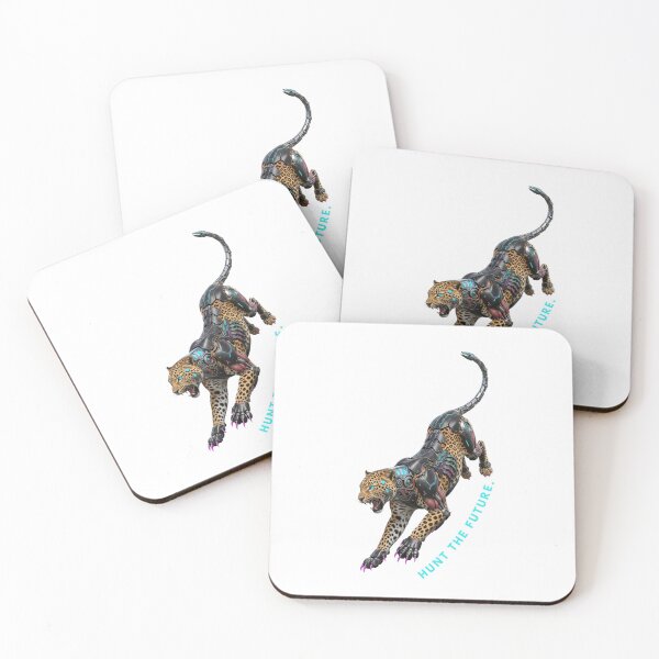 Item preview, Hunt The Future: Kinetic Cyborg Leopard Techwear Art designed and sold by CalmFrameArt.