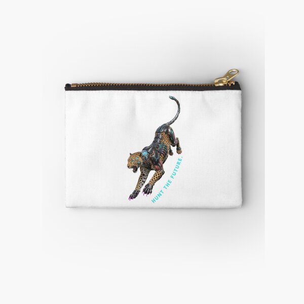 Item preview, Hunt The Future: Kinetic Cyborg Leopard Techwear Art designed and sold by CalmFrameArt.