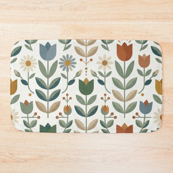 Item preview, Scandinavian Folk Floral Seamless Pattern designed and sold by FashioonTrends.