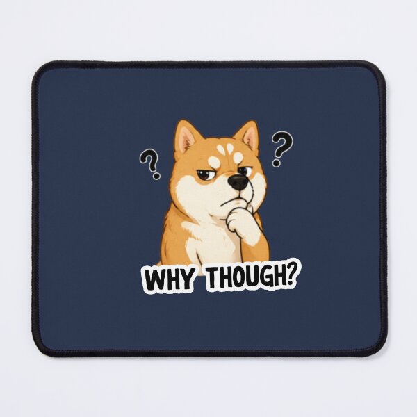 Item preview, Confused Shiba Inu Why Though Sticker designed and sold by Siti Hoiriyah.
