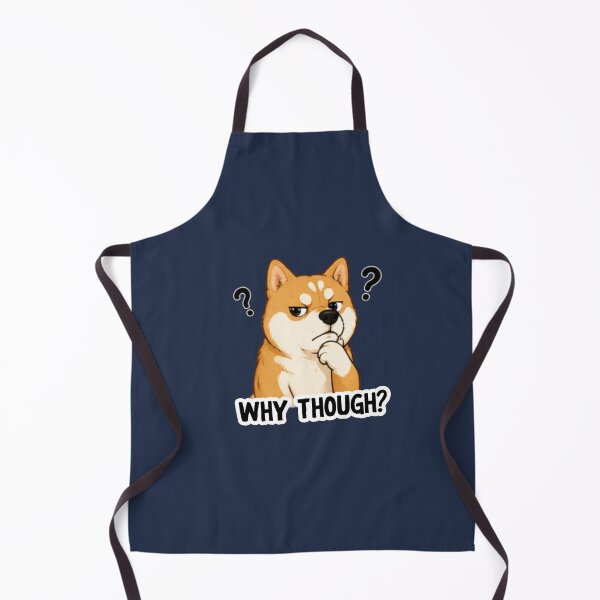 Item preview, Confused Shiba Inu Why Though Sticker designed and sold by Siti Hoiriyah.