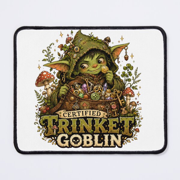 Item preview,  Certified Trinket Goblin | Cute Goblincore Collector designed and sold by Tinosshop.