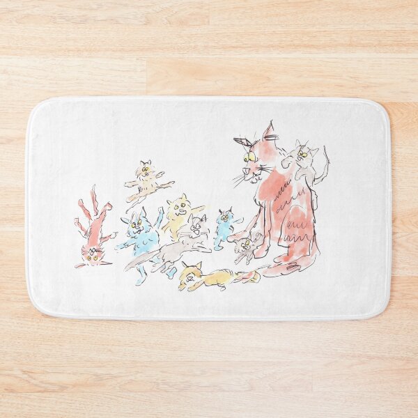 Item preview, Mummy cat with her kittens designed and sold by Inky Fingers Illustrations.
