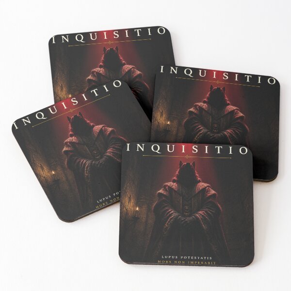 Item preview, Inquisitio Wolf Priest Inquisitor Gothic Dark Art Print designed and sold by GeoWhimsy Studio.