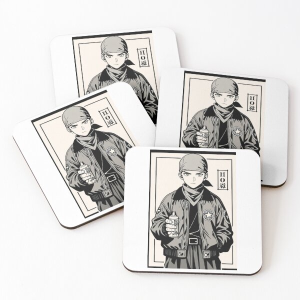 Item preview, Fashion - Man in Black Bomber Jacket Spray Can Streetwear Anime Variant 2 designed and sold by AnimeShin.