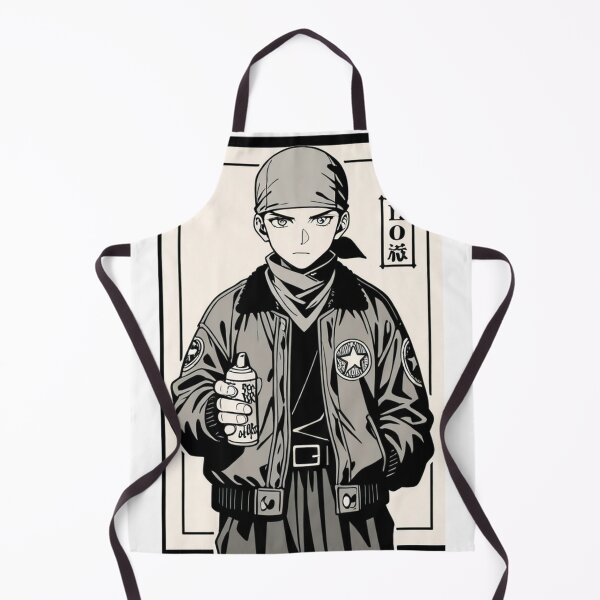 Item preview, Fashion - Man in Black Bomber Jacket Spray Can Streetwear Anime Variant 2 designed and sold by AnimeShin.
