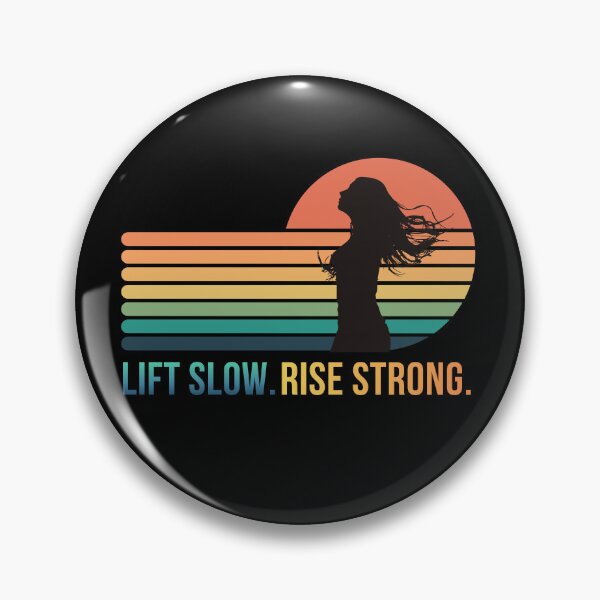 Item preview, Lift Slow Rise Strong Retro Sunset designed and sold by RadiantRebelCo.