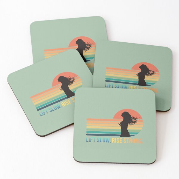 Item preview, Lift Slow Rise Strong Retro Sunset designed and sold by RadiantRebelCo.