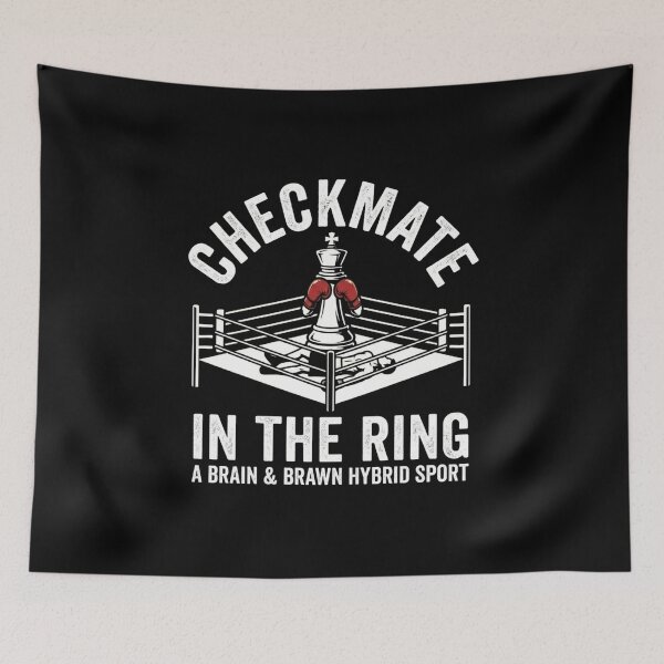 Item preview, Vintage Checkmate in the Ring Shirt - Chess Boxing Graphic designed and sold by _ZENTAY_.