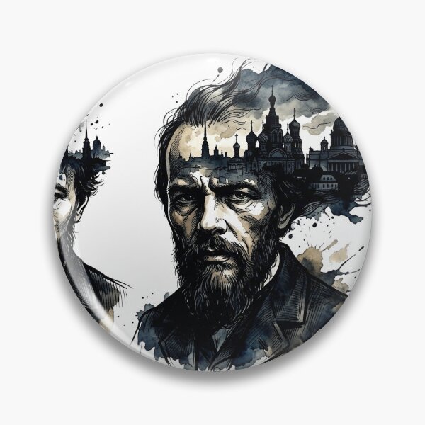 Item preview, Fyodor Dostoevsky Double Exposure - St. Petersburg Art designed and sold by Adham5tito.