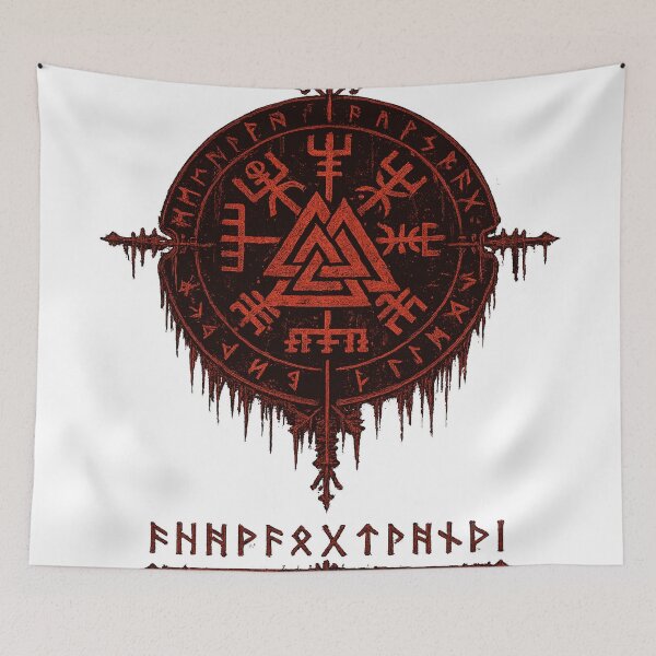 Item preview, Crimson Fate Sigil - Forged in darkness. Remembered in legends designed and sold by Dusk & Dawn Apparel.