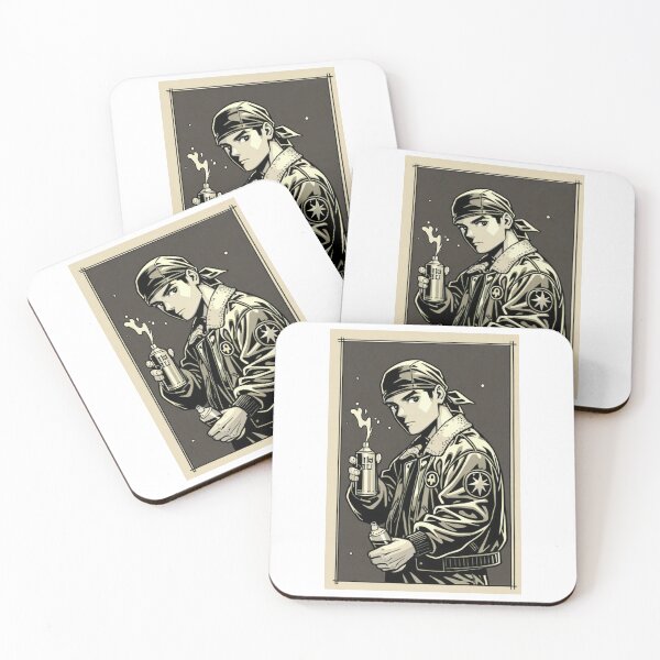 Item preview, Fashion - Man in Black Bomber Jacket Spray Can Streetwear Anime Variant 3 designed and sold by AnimeShin.