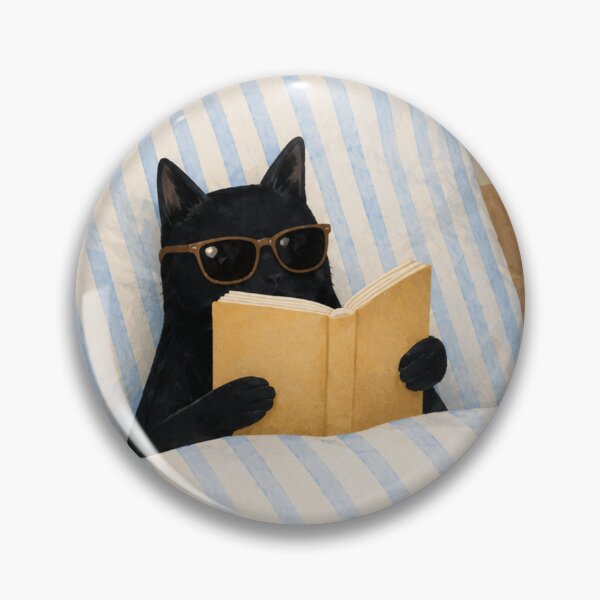 Item preview, Black Cat Reading Book Art Print – Cozy Bedroom Cat Sunglasses Framed Wall Art Aesthetic Home Decor Print designed and sold by IconicDesignsXd.