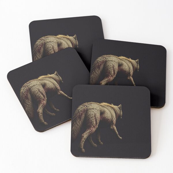 Item preview, Venit Lupa She-Wolf Arrives Gothic Cathedral Dark Art Print designed and sold by GeoWhimsy Studio.