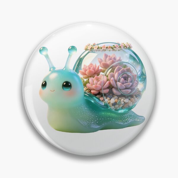 Item preview, Emerald Snail - Kawaii Succulent Garden Terrarium  designed and sold by ABYSSLAB.