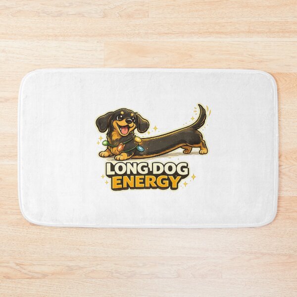 Item preview, Dachshund Long Dog Energy Funny Wiener Dog Shirt Cute Sausage Dog Meme Christmas Lights Gift for Dog Lovers designed and sold by ArtByTripti.