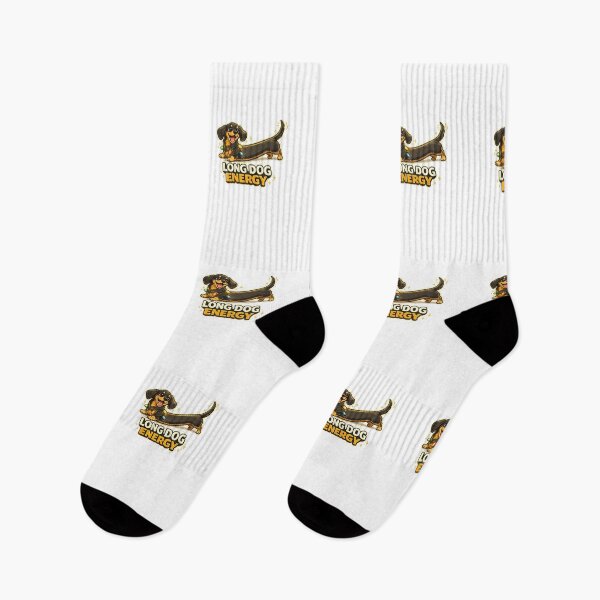 Item preview, Dachshund Long Dog Energy Funny Wiener Dog Shirt Cute Sausage Dog Meme Christmas Lights Gift for Dog Lovers designed and sold by ArtByTripti.