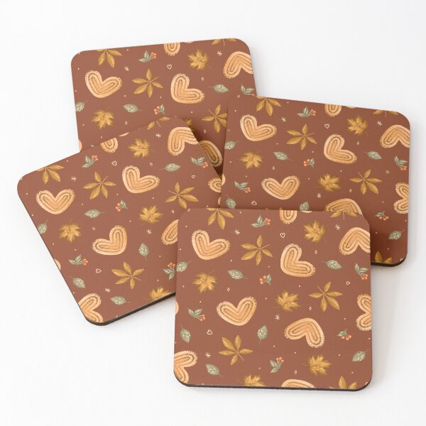 Item preview, Autumn illustration of leaves and buns for Fall Lovers. designed and sold by creativecornr.