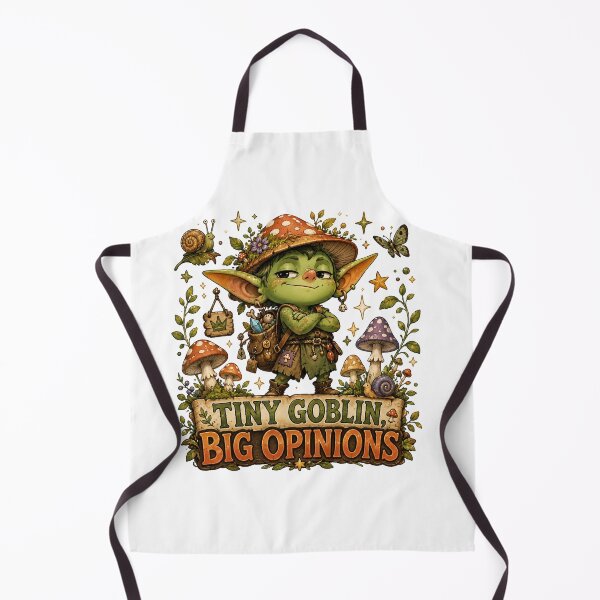 Item preview, Tiny Goblin Big Opinions | Cute Sassy Goblincore Design designed and sold by Tinosshop.