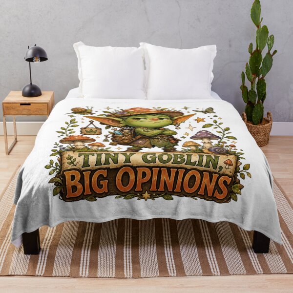 Item preview, Tiny Goblin Big Opinions | Cute Sassy Goblincore Design designed and sold by Tinosshop.
