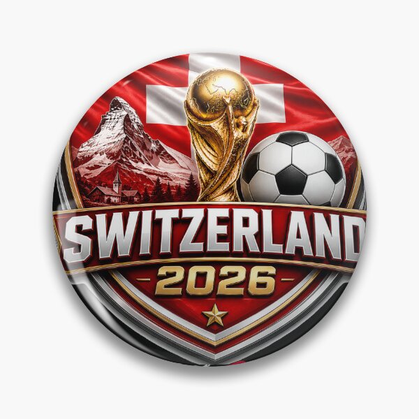 Item preview, Switzerland Football 2026 Fan Crest | Swiss Soccer Supporter  designed and sold by Huddy-clothes.