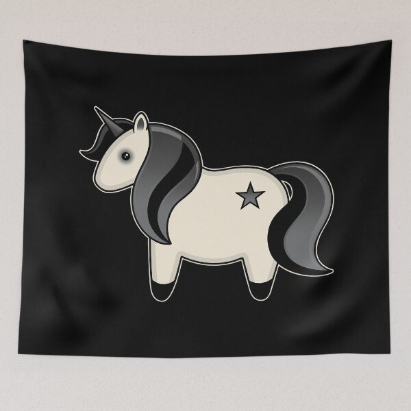 Item preview, Dark Kawaii Unicorn designed and sold by eve streets.