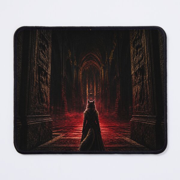 Item preview, Aliena In Sancto Stranger Sacred Space Gothic Dark Art Print designed and sold by GeoWhimsy Studio.