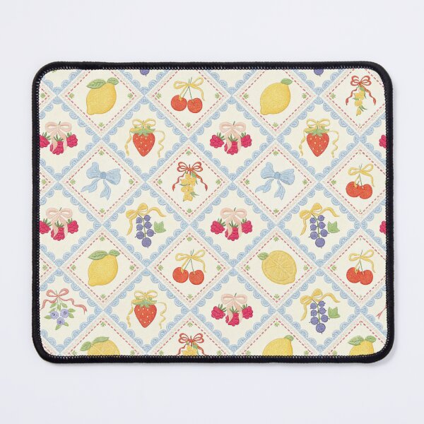 Item preview, Coquette Berry Patchwork Pattern designed and sold by Mochi Doodle.