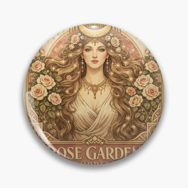 Item preview, Rose Garden Goddess Art Nouveau Vintage Poster designed and sold by Print Loft.