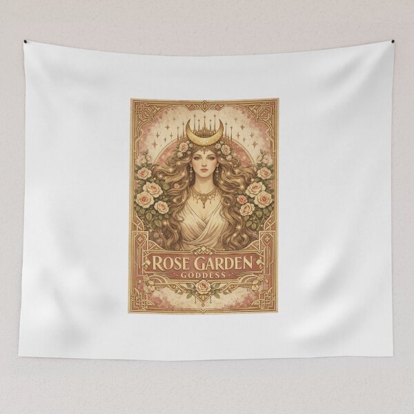 Item preview, Rose Garden Goddess Art Nouveau Vintage Poster designed and sold by Print Loft.