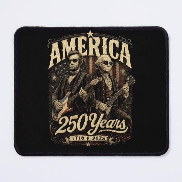 Item preview, George Washington & Lincoln Playing Guitar Funny 4th of July designed and sold by Thread&Fable.