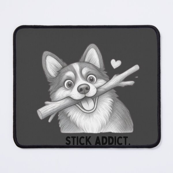 Item preview, Stick Addict Funny Dog Sticker designed and sold by Siti Hoiriyah.