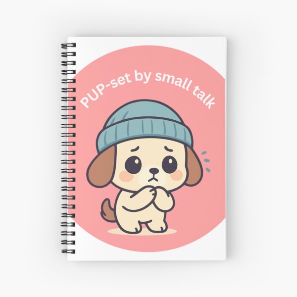 Item preview, Cute Nervous Puppy [Round Edition] designed and sold by Social Signals.