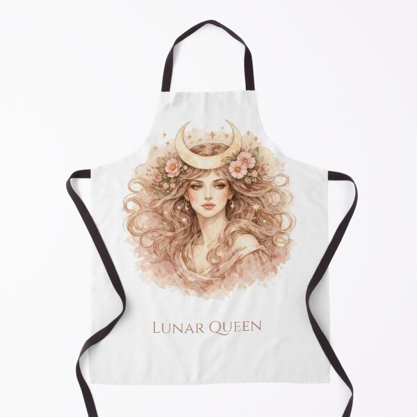Item preview, Lunar Queen Watercolor Moon Goddess Boho Celestial Woman designed and sold by Print Loft.