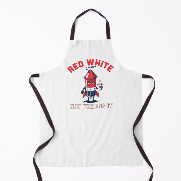 Item preview, Red White & Really Not Feeling It Funny Patriotic Meme Rocket | Tired 4th of July Humor designed and sold by ZyziowskyArt.