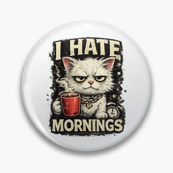 Item preview, I Hate Mornings Grumpy Cat Coffee Shirt designed and sold by Cavalier-org.